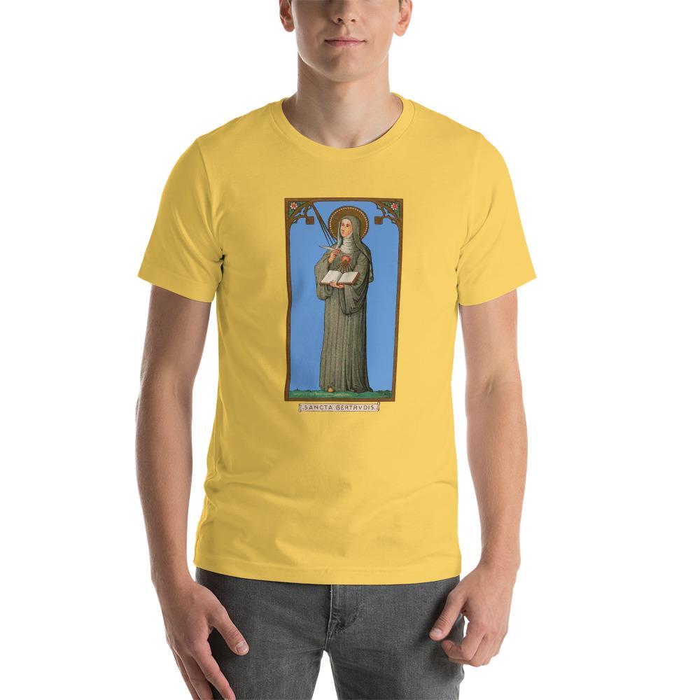 Saint Gertrude the Great Soft and Lightweight Unisex T-Shirt - Catholicamtees