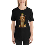 Load image into Gallery viewer, Saint Scholastica, Abbess Soft and Lightweight Unisex T-Shirt - Catholicamtees
