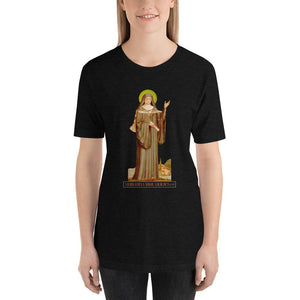 Saint Scholastica, Abbess Soft and Lightweight Unisex T-Shirt - Catholicamtees