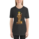 Load image into Gallery viewer, Saint Scholastica, Abbess Soft and Lightweight Unisex T-Shirt - Catholicamtees
