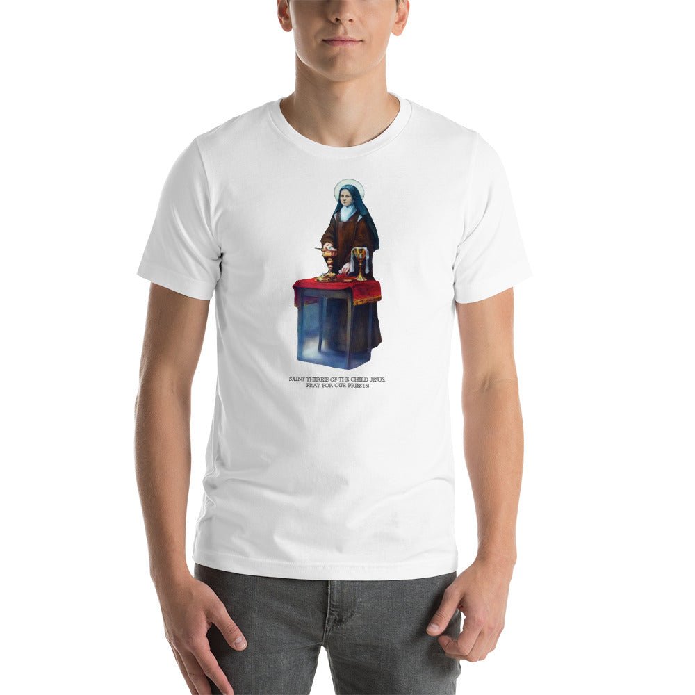 Saint Thérèse of Lisieux as Sacristan T-Shirt - Catholicamtees