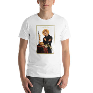 St. Aloysius Gonzaga at Prayer T-Shirt - Catholicamtees