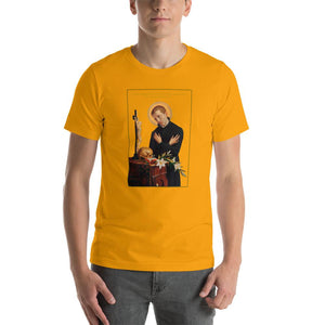 St. Aloysius Gonzaga at Prayer T-Shirt - Catholicamtees