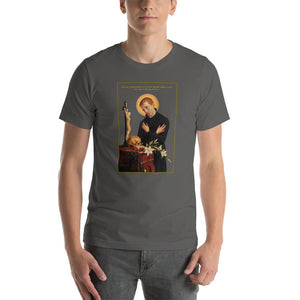 St. Aloysius Gonzaga at Prayer T-Shirt - Catholicamtees