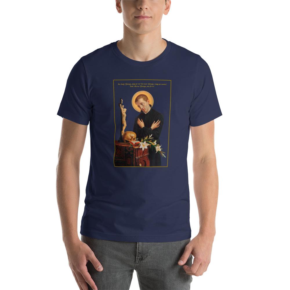 St. Aloysius Gonzaga at Prayer T-Shirt - Catholicamtees