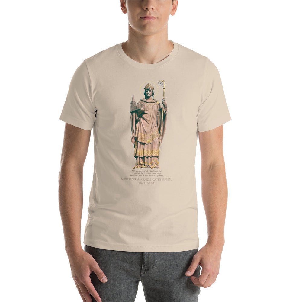 St. Ansgar, Bishop and Apostle of the North T-Shirt - Catholicamtees