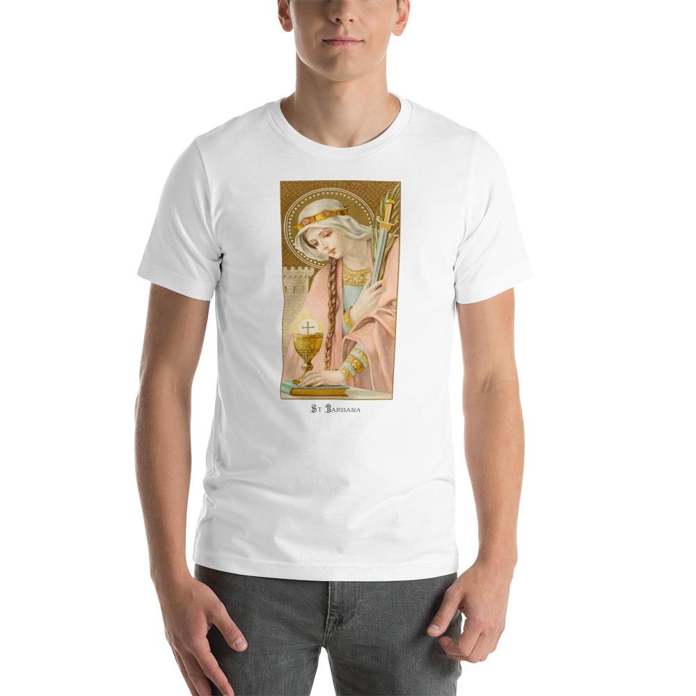 St. Barbara Lightweight T-Shirt - Catholicamtees