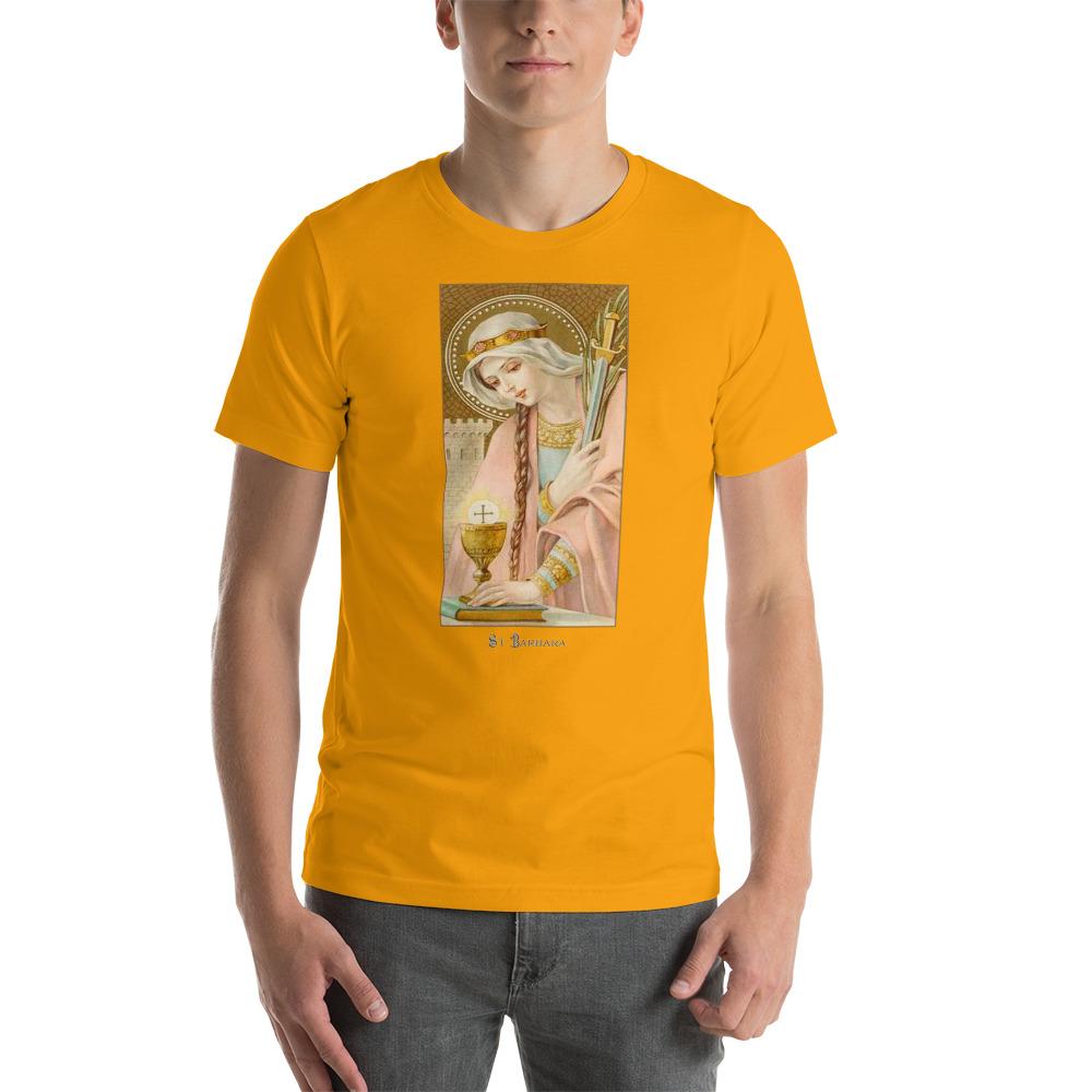 St. Barbara Lightweight T-Shirt - Catholicamtees