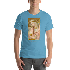 St. Barbara Lightweight T-Shirt - Catholicamtees