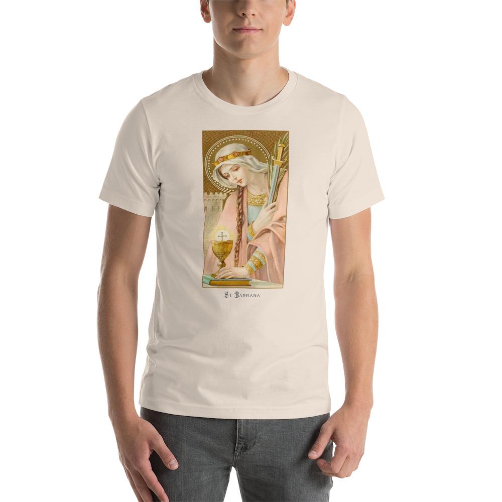 St. Barbara Lightweight T-Shirt - Catholicamtees