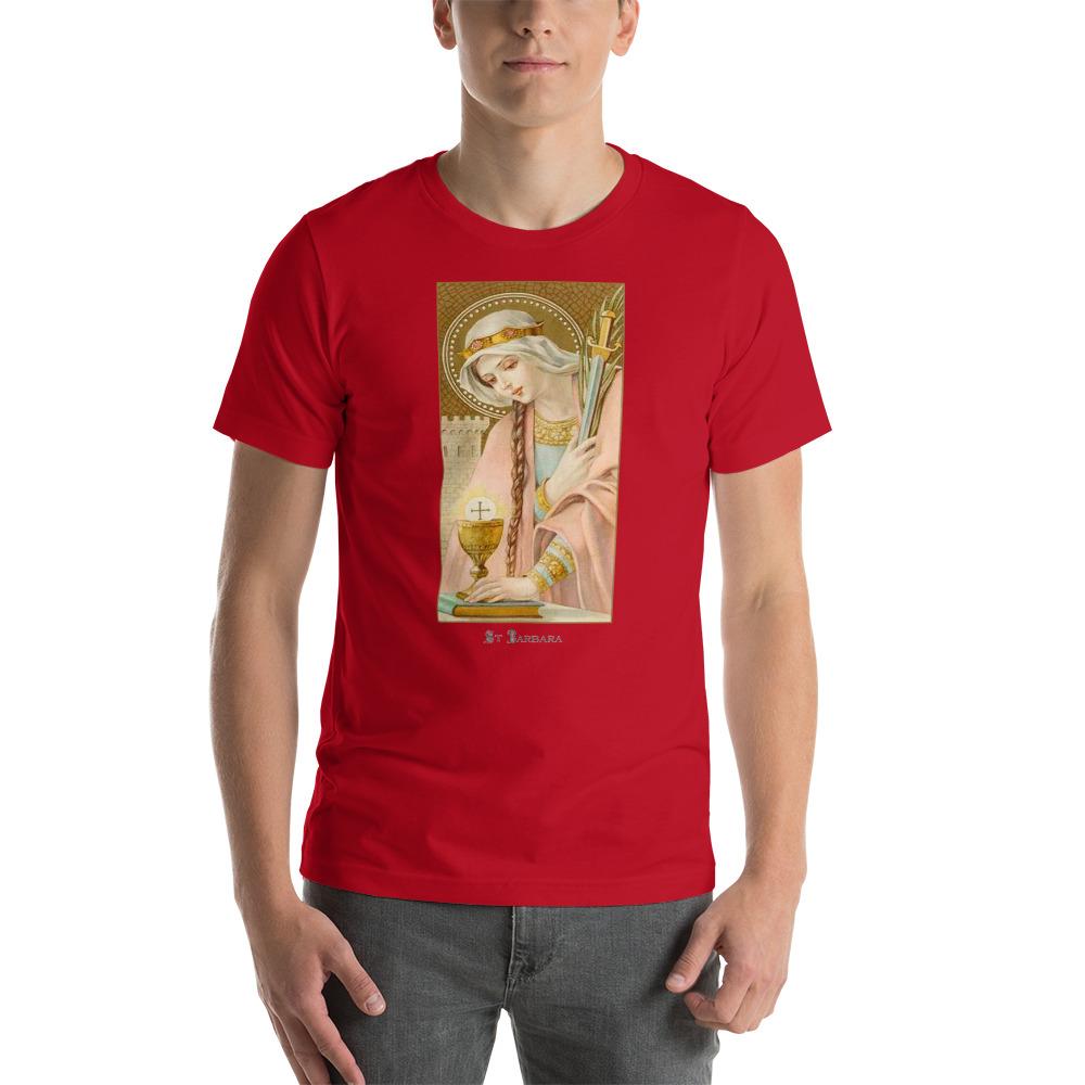 St. Barbara Lightweight T-Shirt - Catholicamtees