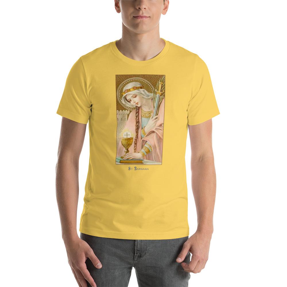 St. Barbara Lightweight T-Shirt - Catholicamtees