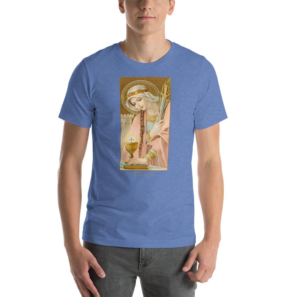 St. Barbara Lightweight T-Shirt - Catholicamtees