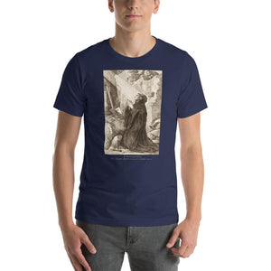 St. Benedict at his cave in Subiaco T-Shirt - Catholicamtees