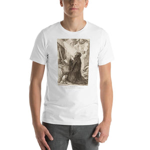 St. Benedict at his cave in Subiaco T-Shirt - Catholicamtees