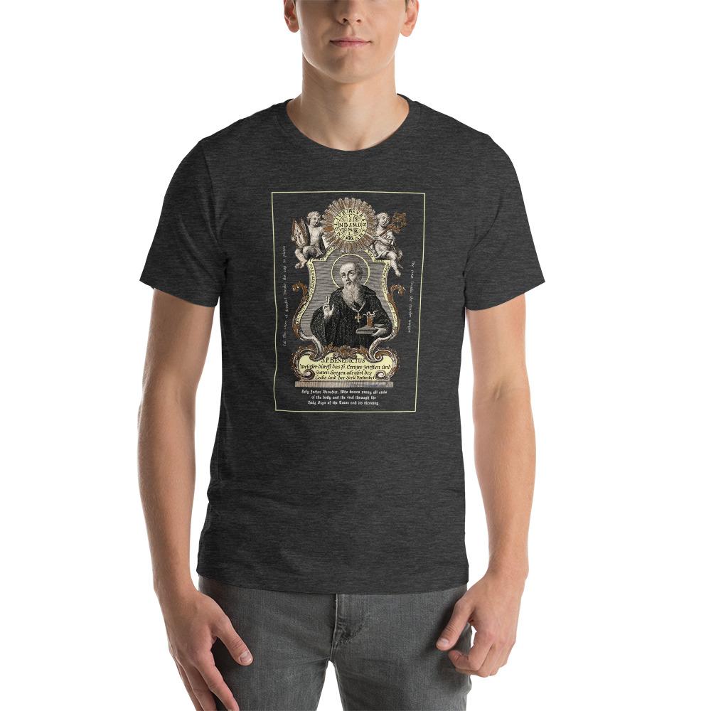 St. Benedict Engraving T-Shirt - Catholicamtees