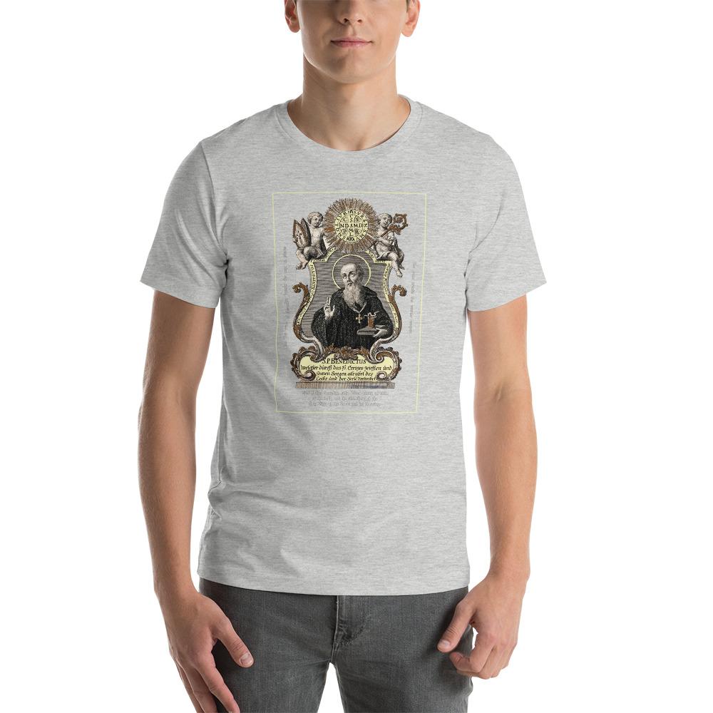 St. Benedict Engraving T-Shirt - Catholicamtees