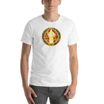 Load image into Gallery viewer, St. Benedict Medal Two Sided T-Shirt - Catholicamtees
