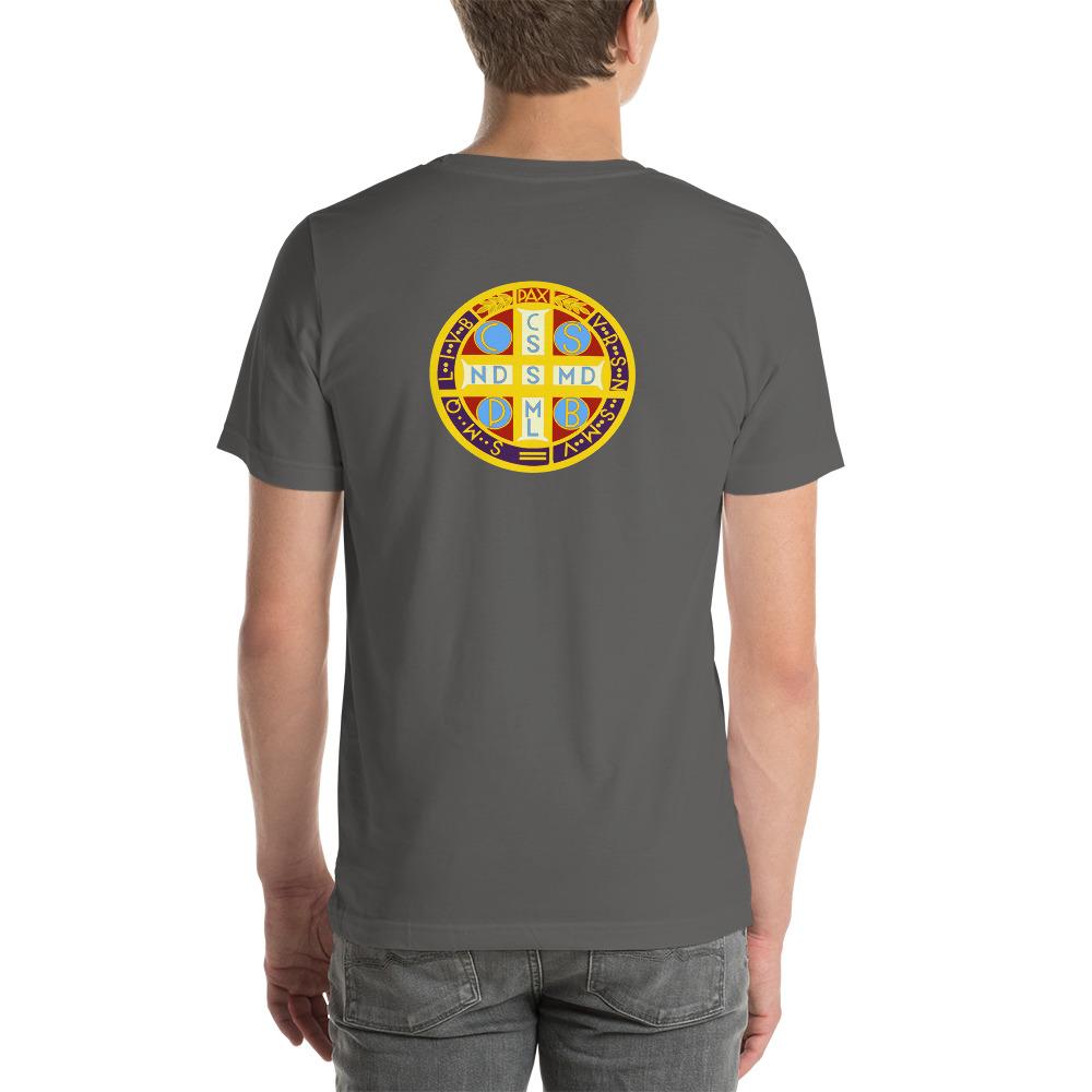 St. Benedict Medal Two Sided T-Shirt - Catholicamtees