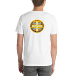 Load image into Gallery viewer, St. Benedict Medal Two Sided T-Shirt - Catholicamtees
