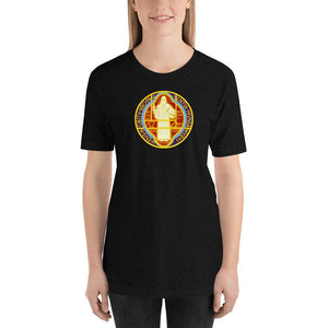 St. Benedict Medal Two Sided T-Shirt - Catholicamtees