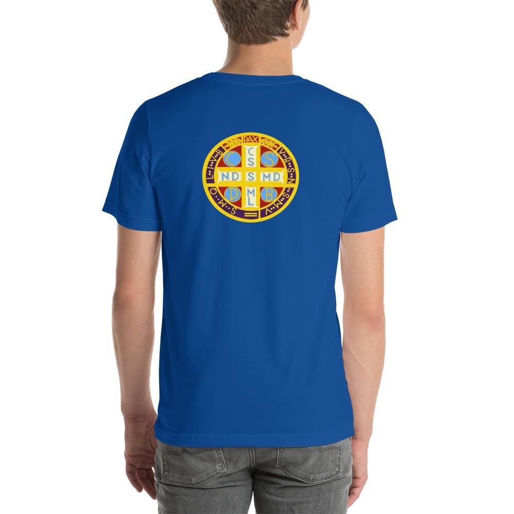 St. Benedict Medal Two Sided T-Shirt - Catholicamtees