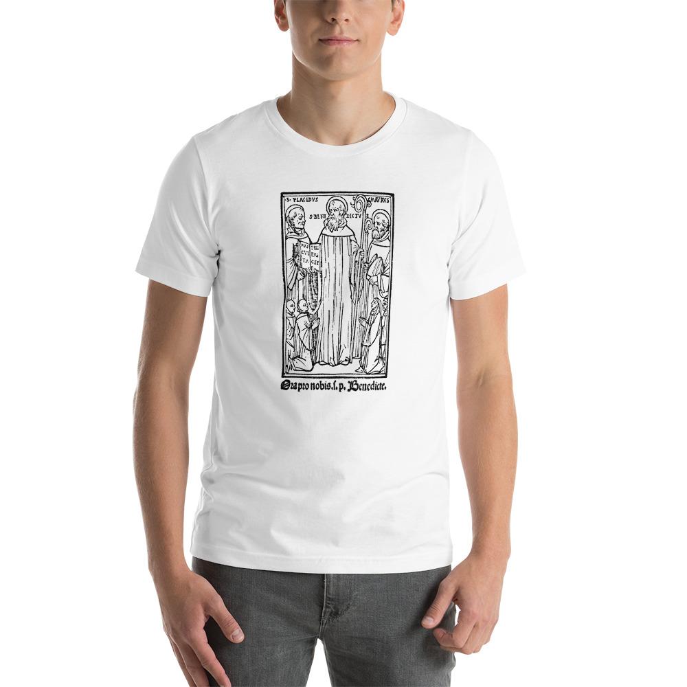 St. Benedict with St. Maurus and St. Placid T-Shirt - Catholicamtees