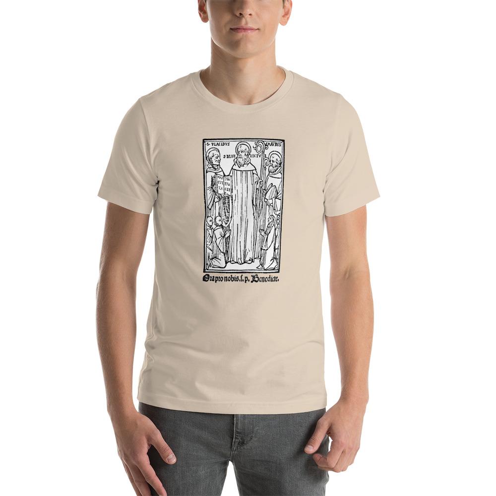 St. Benedict with St. Maurus and St. Placid T-Shirt - Catholicamtees