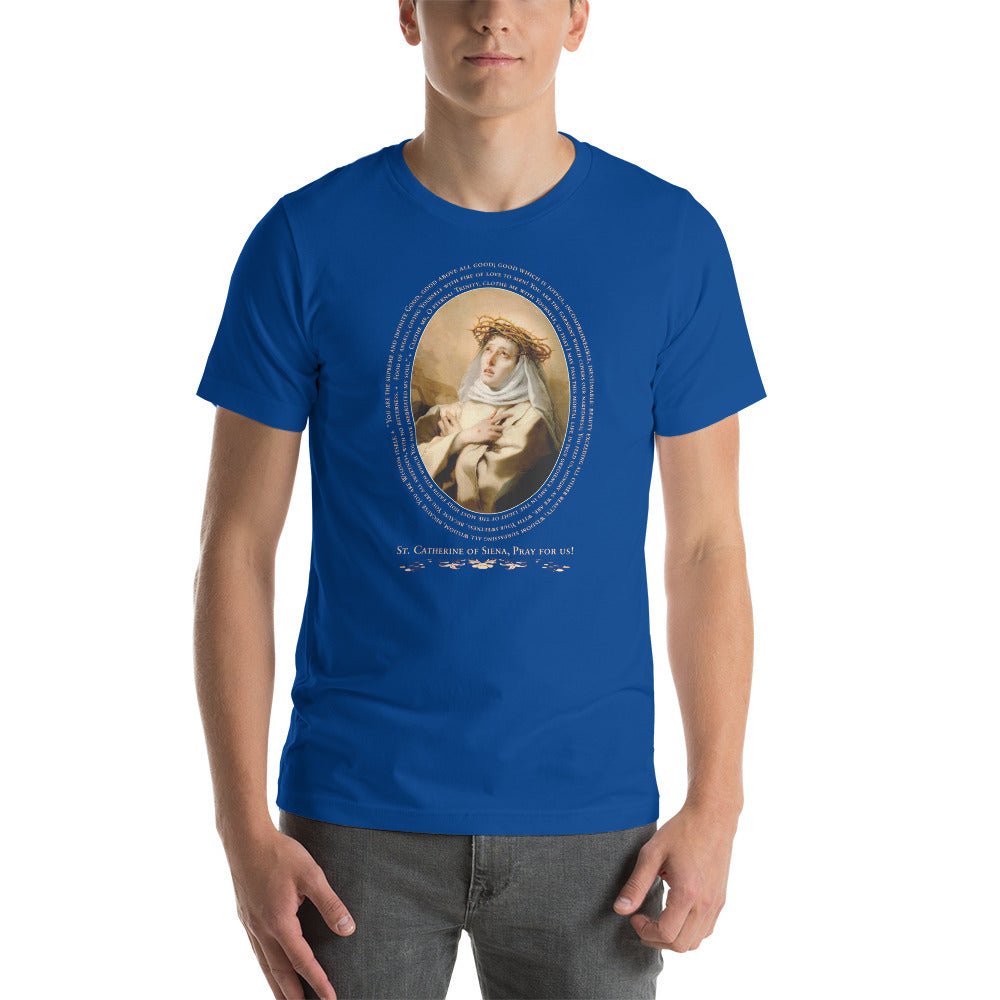 St. Catherine of Siena in Prayer T-Shirt - Catholicamtees