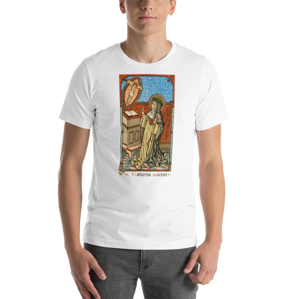 St. Catherine of Siena Lightweight T-Shirt - Catholicamtees