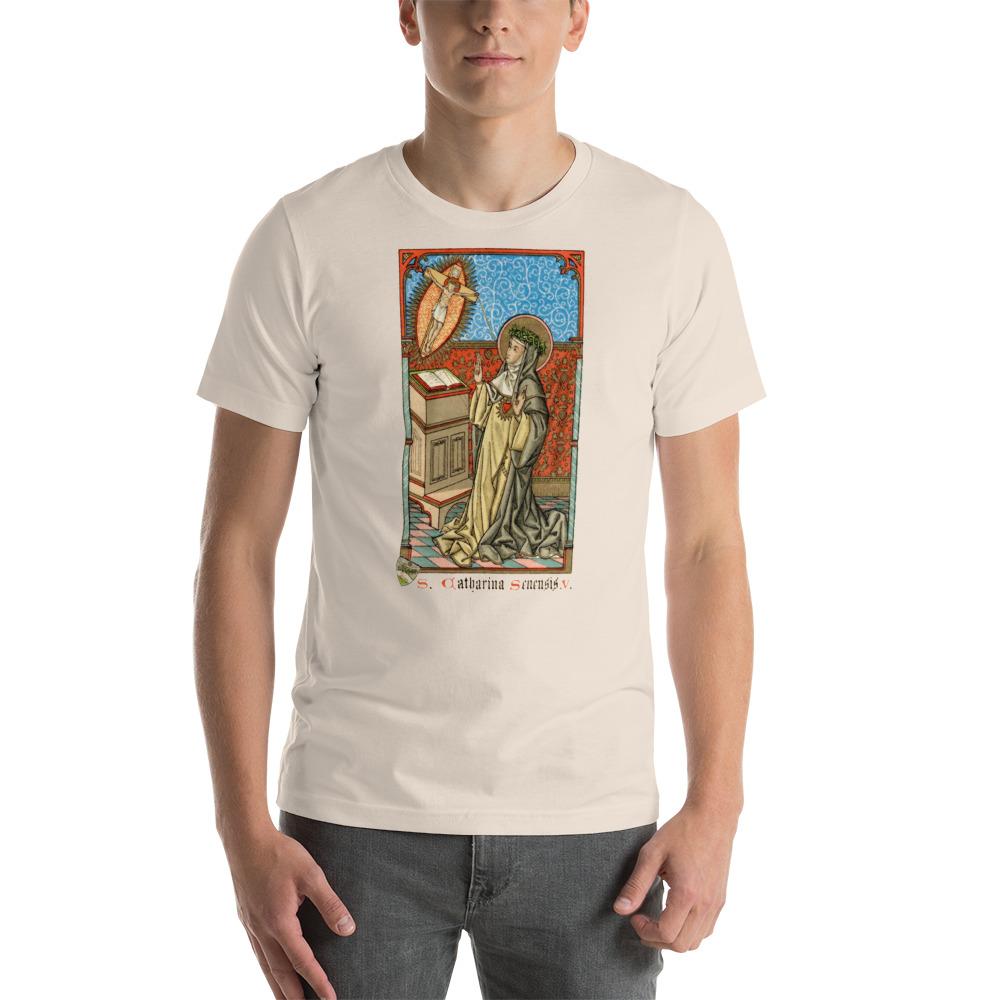 St. Catherine of Siena Lightweight T-Shirt - Catholicamtees