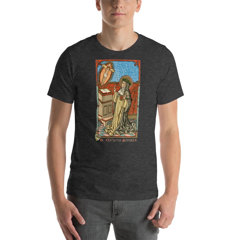 St. Catherine of Siena Lightweight T-Shirt - Catholicamtees