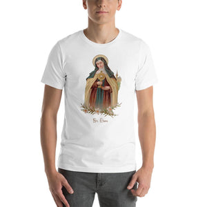 St. Clare of Assisi Lightweight T-Shirt - Catholicamtees