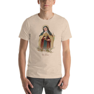 St. Clare of Assisi Lightweight T-Shirt - Catholicamtees