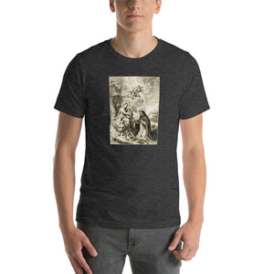 St. Dominic's Vision of Our Lady of the Rosary and the Christ Child T-Shirt - Catholicamtees