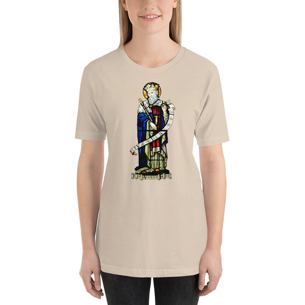 St. Edward the Confessor Stained Glass Window T-Shirt - Catholicamtees