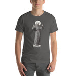 Load image into Gallery viewer, St. Francis Engraving Lightweight T-Shirt - Catholicamtees
