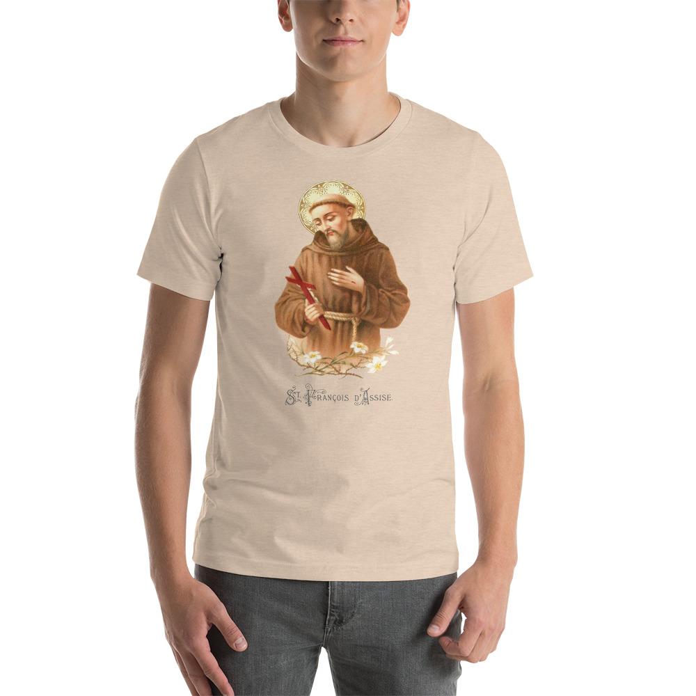 St. Francis Lightweight T-Shirt - Catholicamtees