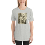 Load image into Gallery viewer, St. Francis with the Blessed Virgin Mary and the Christ Child T-Shirt - Catholicamtees
