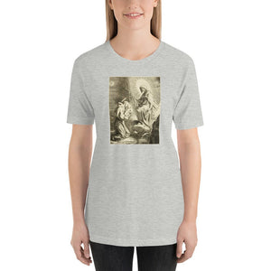 St. Francis with the Blessed Virgin Mary and the Christ Child T-Shirt - Catholicamtees