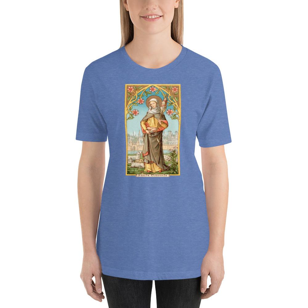 St. Genevieve of Paris Lightweight T-Shirt - Catholicamtees