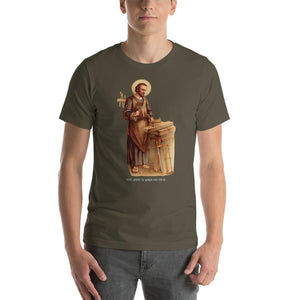 St. Joseph the Worker Lightweight T-Shirt - Catholicamtees