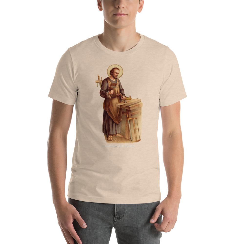 St. Joseph the Worker Lightweight T-Shirt - Catholicamtees