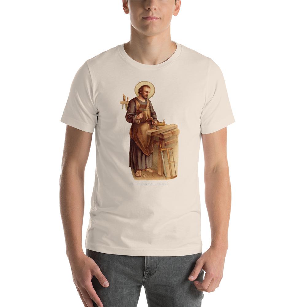 St. Joseph the Worker Lightweight T-Shirt - Catholicamtees