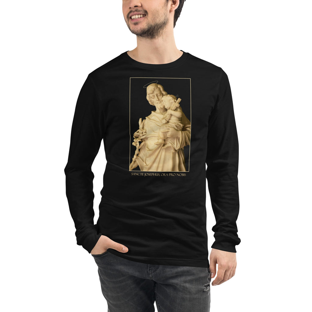 St. Joseph with the Christ Child Long Sleeve Tee - Catholicamtees