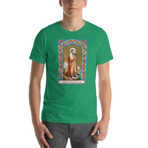 St. Luke the Evangelist Holy Card T-Shirt - Catholicamtees