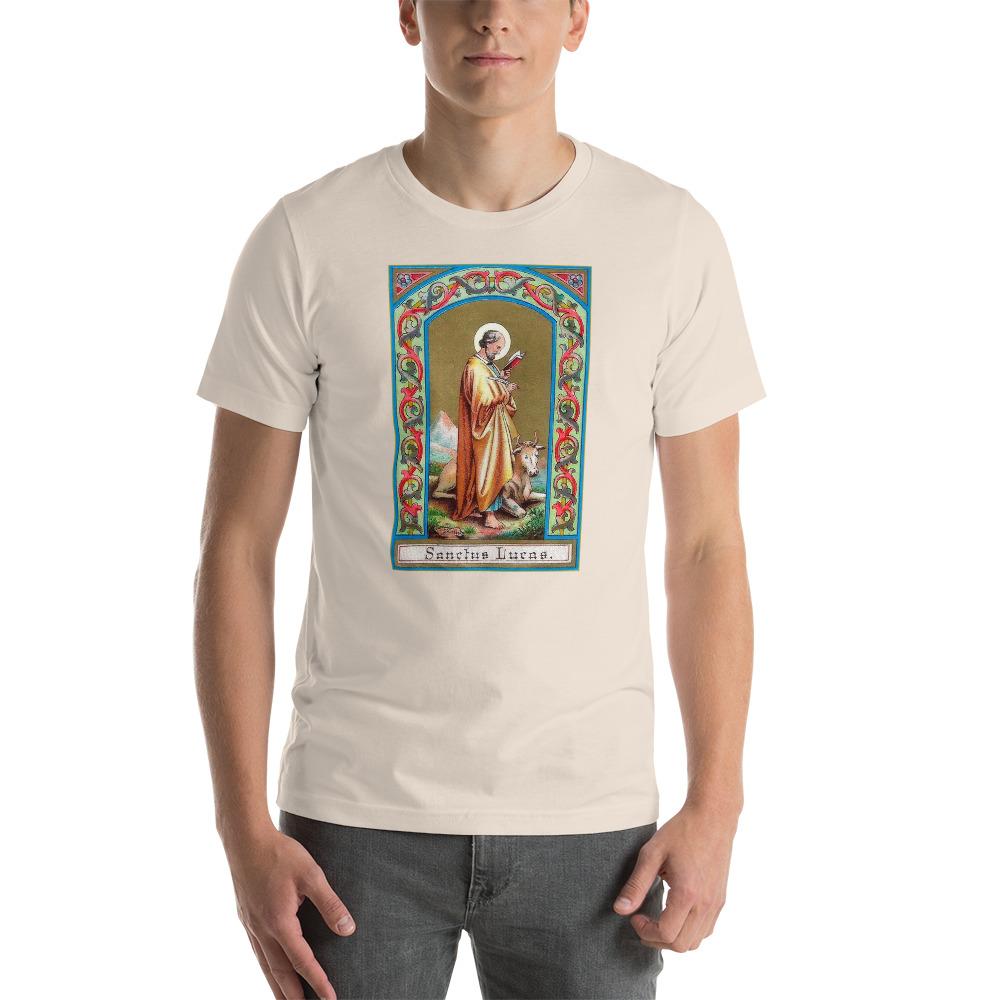 St. Luke the Evangelist Holy Card T-Shirt - Catholicamtees