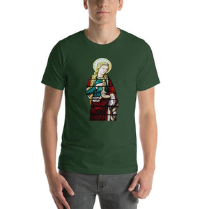 St. Mary Magdalene Stained Glass T-Shirt - Catholicamtees