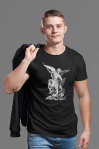 St. Michael - Dragon Lightweight T-Shirt - Catholicamtees