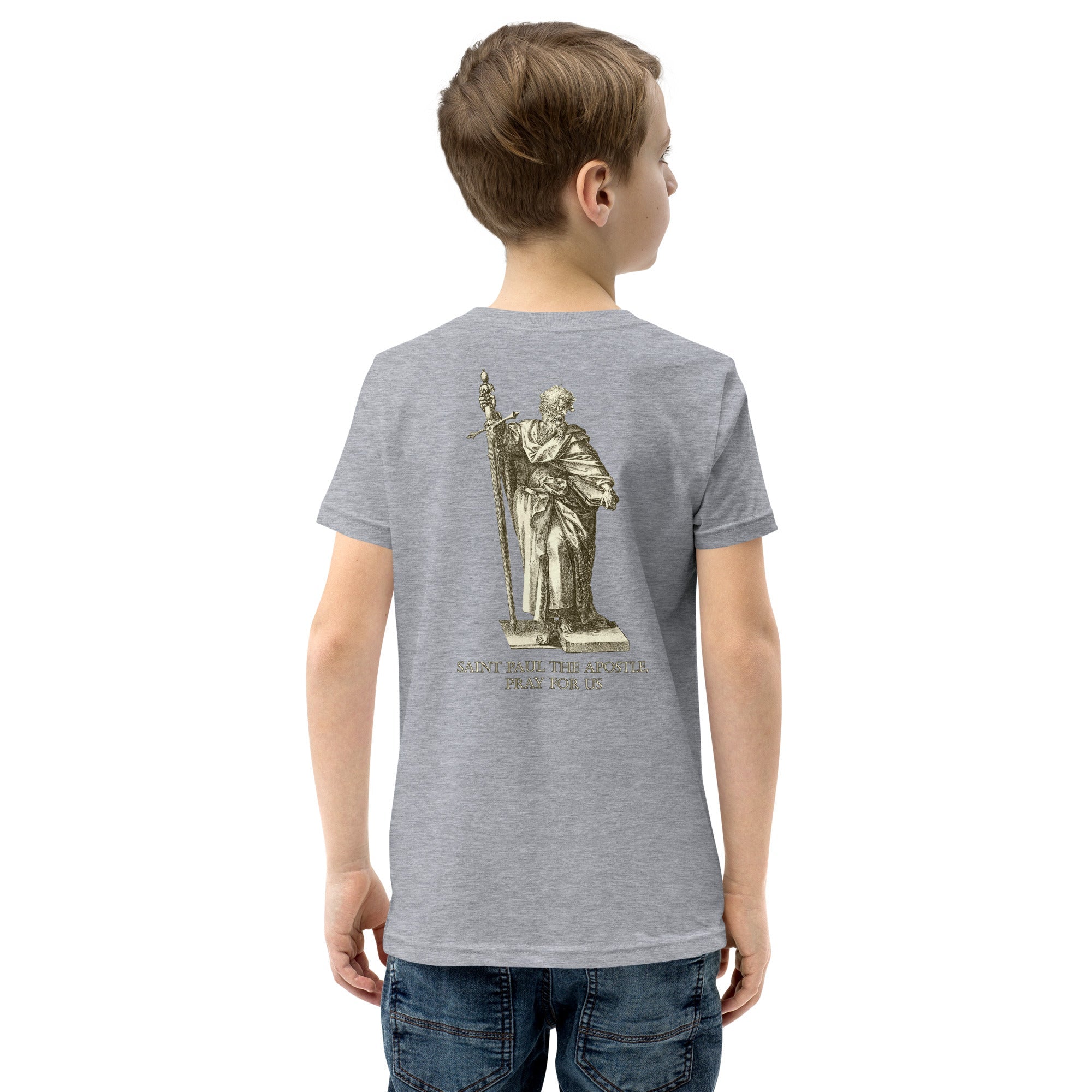 St. Michael the Archangel and St. Paul the Apostle Special Request Youth T-Shirt - Catholicamtees